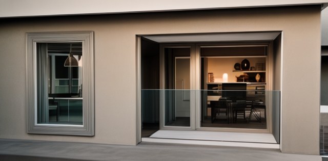 A3 café/restaurant frontage — glazed façade with dining interior